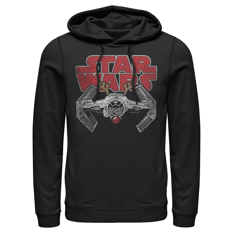 Men's Star Wars: A New Hope TIE Fighter Christmas Reindeer Pull Over Hoodie