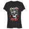 Junior's Aztlan Mexican Flag King Skull T-Shirt