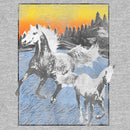 Girl's Lost Gods Distressed Horse Landscape T-Shirt