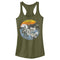 Junior's Lost Gods Distressed Circle Horse Landscape Racerback Tank Top