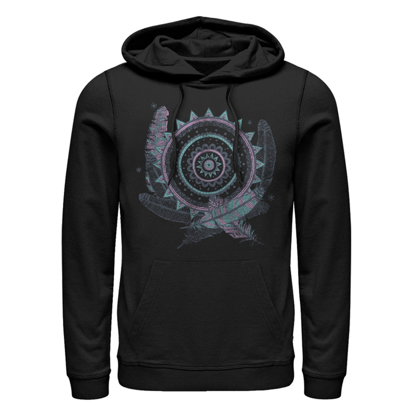 Men's Lost Gods Feather Circle Pull Over Hoodie