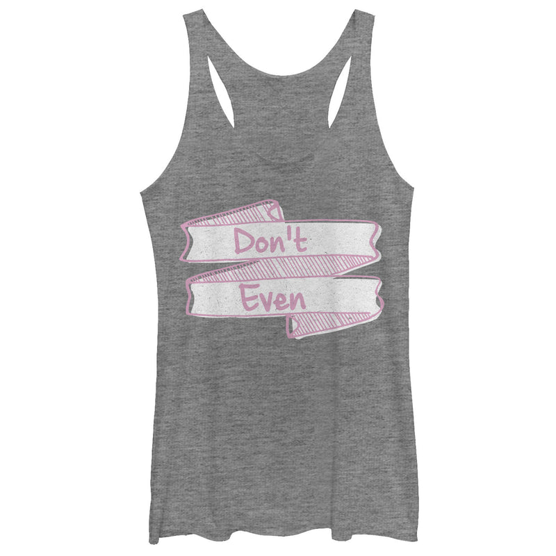 Women's Lost Gods Don't Even Racerback Tank Top