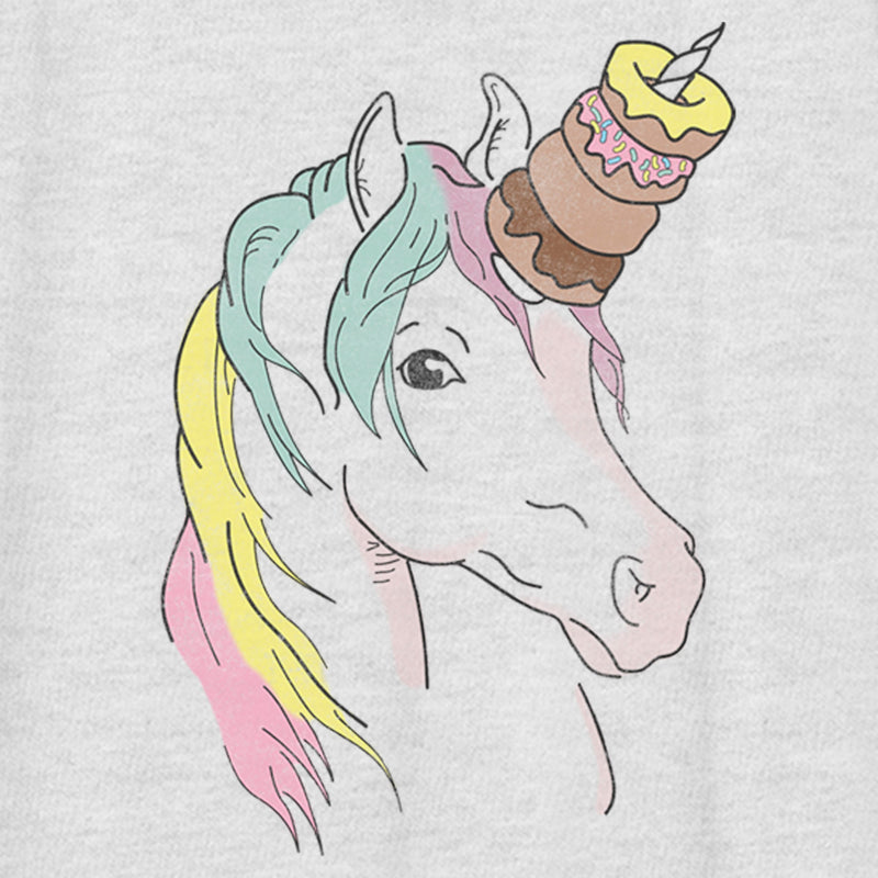 Women's Lost Gods Unicorn Doughnuts Racerback Tank Top