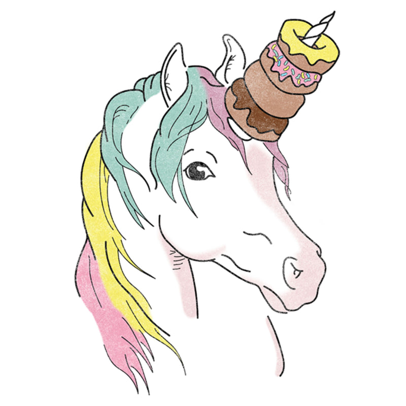 Junior's Lost Gods Unicorn Doughnuts T-Shirt