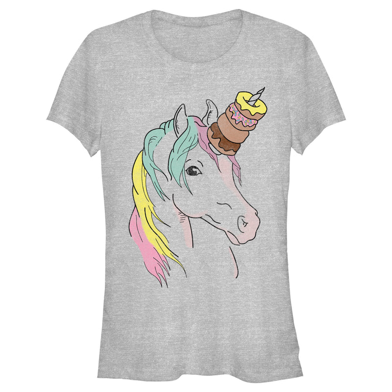 Junior's Lost Gods Unicorn Doughnuts T-Shirt