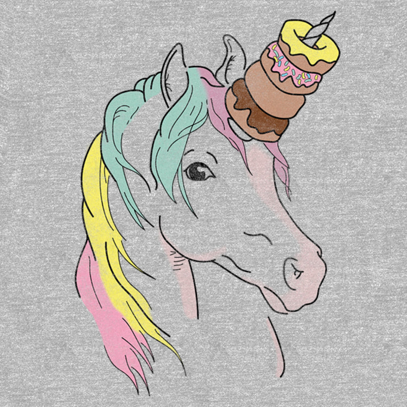 Junior's Lost Gods Unicorn Doughnuts T-Shirt