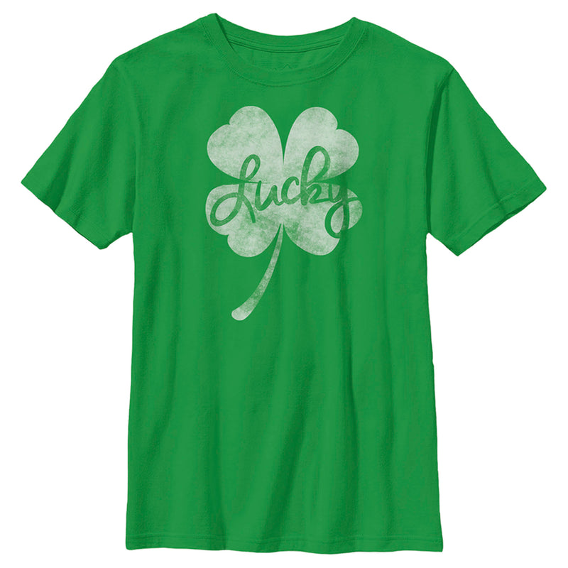 Boy's Lost Gods St. Patrick's Day Lucky Retro Shamrock T-Shirt