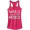 Junior's CHIN UP Hustle to Get Muscle Racerback Tank Top