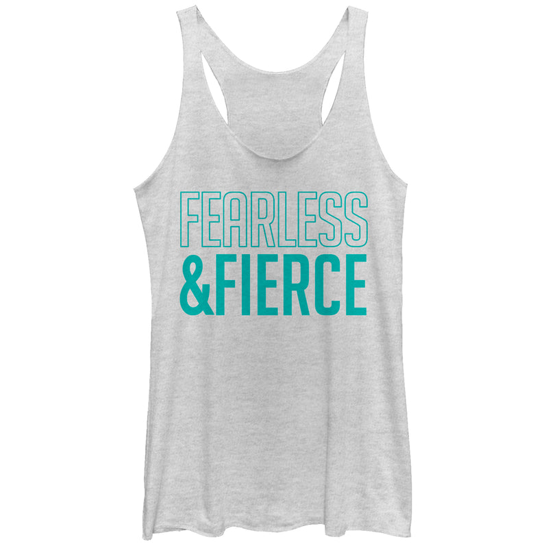 Women's CHIN UP Fearless and Fierce Racerback Tank Top