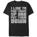 Men's CHIN UP Pick Things Up and Put Them Down T-Shirt