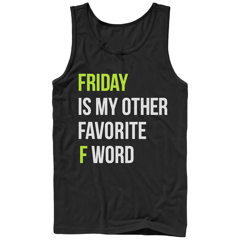 Men's CHIN UP Friday is My Other Favorite F Word Tank Top