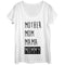 Women's CHIN UP Mom Mama Mommy Scoop Neck