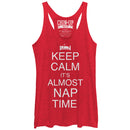 Women's CHIN UP Keep Calm It's Almost Nap Time Racerback Tank Top