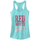 Junior's CHIN UP 4th of July and Bows Racerback Tank Top