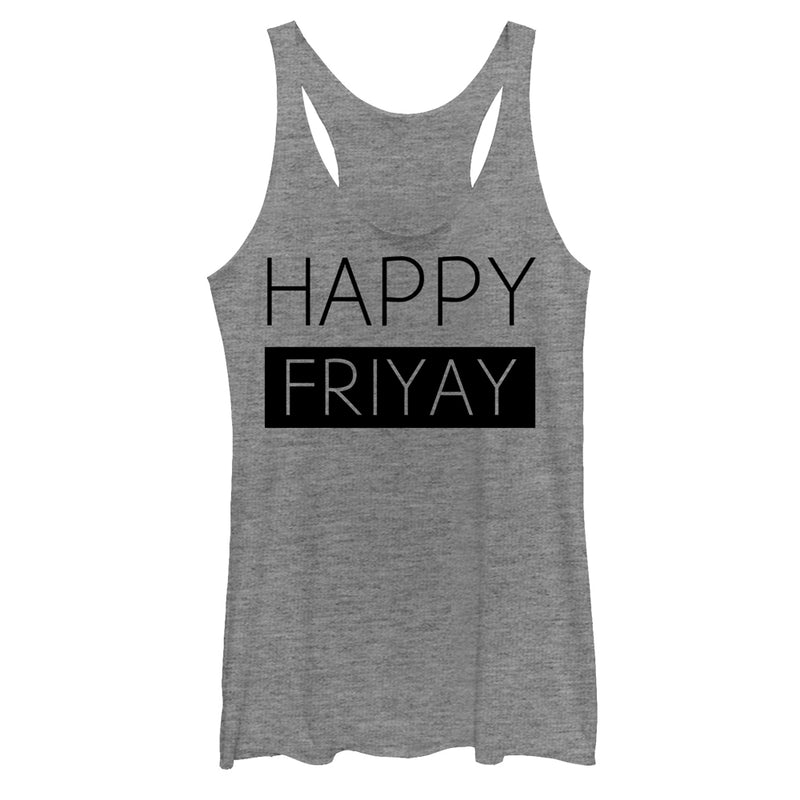 Women's CHIN UP Happy Friyay Racerback Tank Top