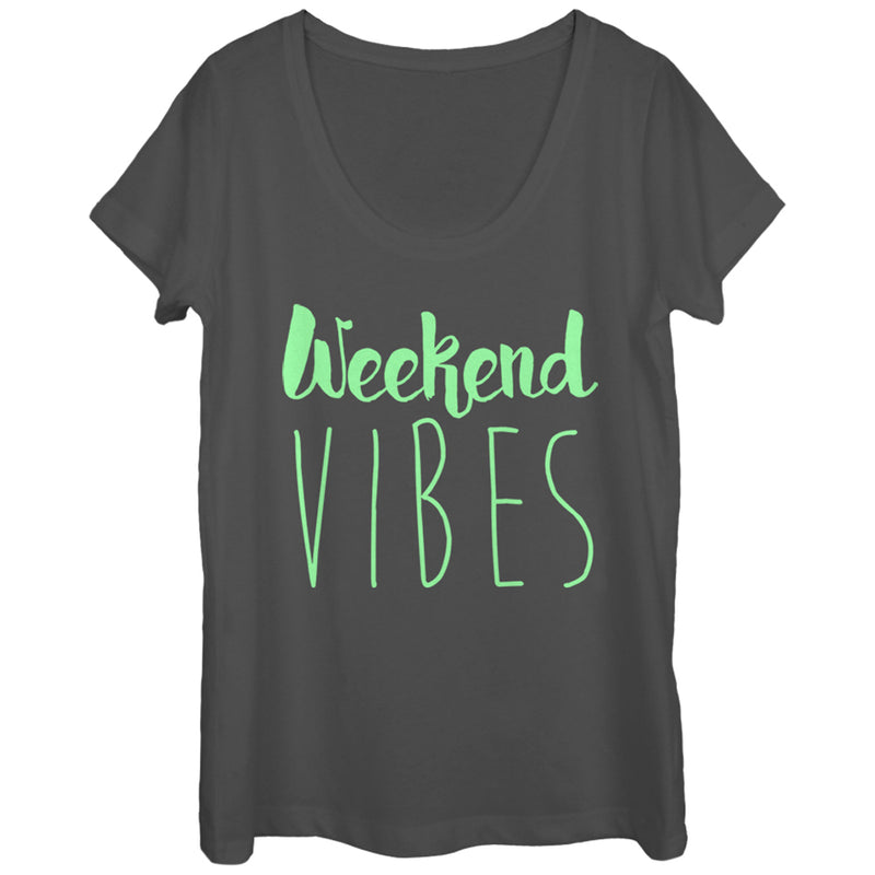 Women's CHIN UP Weekend Vibes Scoop Neck