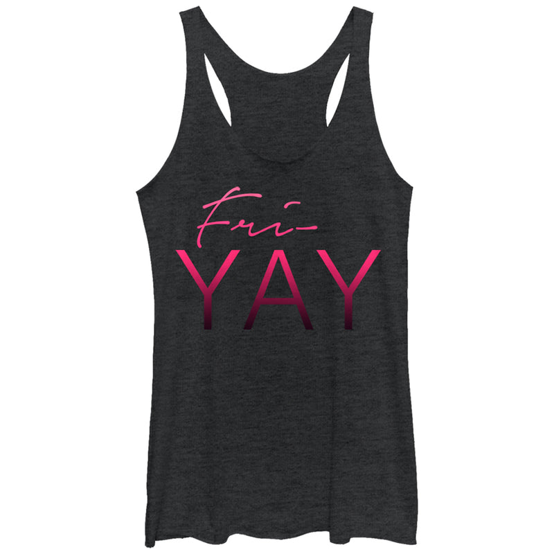 Women's CHIN UP Yay Friday Racerback Tank Top