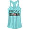 Junior's CHIN UP Friday Vibes Racerback Tank Top