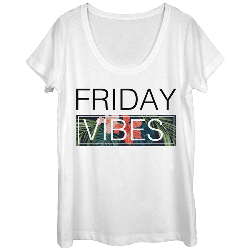 Women's CHIN UP Friday Vibes Scoop Neck