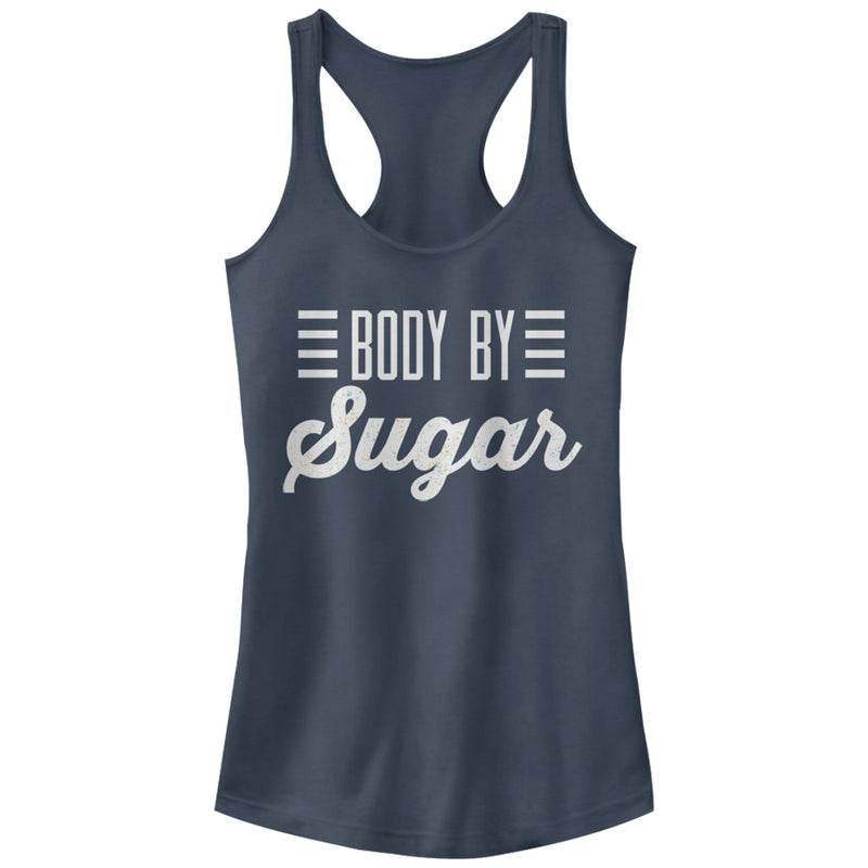 Junior's CHIN UP Body By Sugar Racerback Tank Top