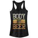 Junior's CHIN UP Body By Beer Racerback Tank Top