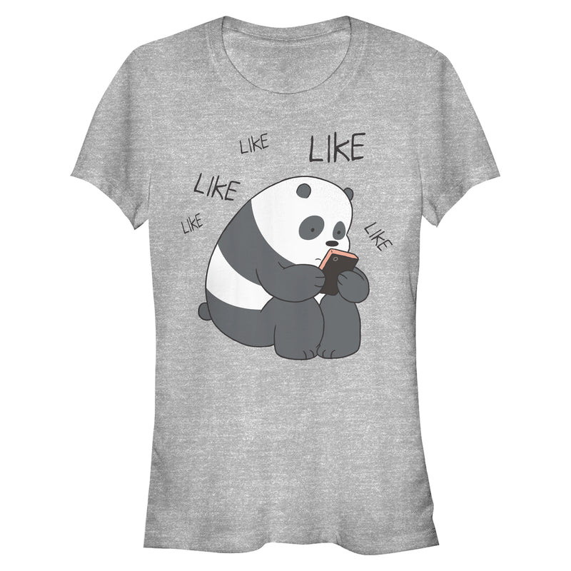 Junior's We Bare Bears Panda Internet Likes T-Shirt
