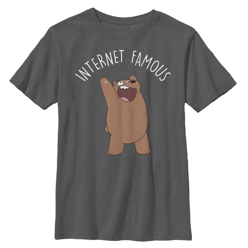Boy's We Bare Bears Grizzly Internet Famous T-Shirt