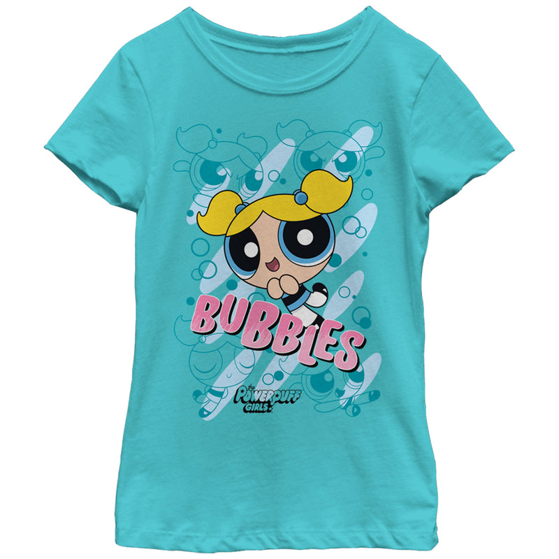 Girl's The Powerpuff Girls Bubbles T-Shirt