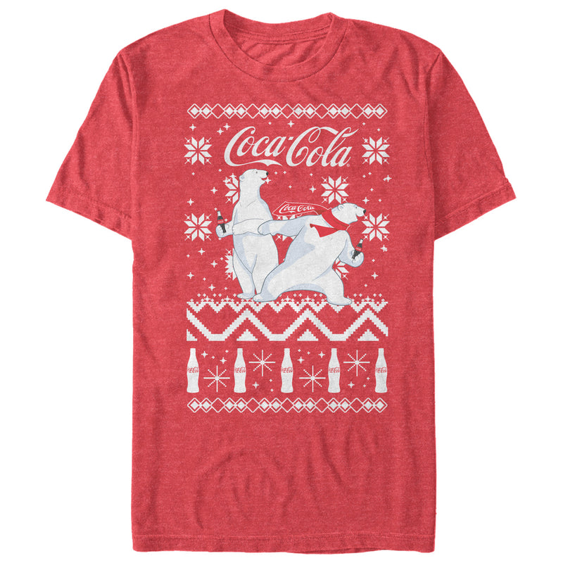Men's Coca Cola Ugly Christmas Polar Bear T-Shirt