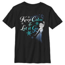 Boy's Frozen Elsa Keep Calm T-Shirt