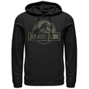 Men's Jurassic Park Dark Camo Logo Pull Over Hoodie
