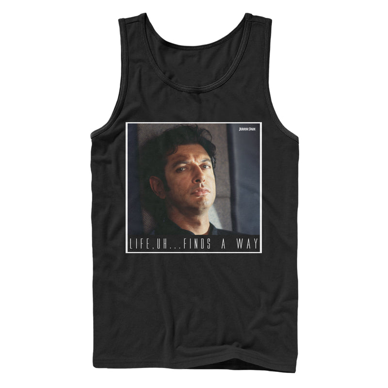 Men's Jurassic Park Dr. Malcolm Life Uh Finds Way Tank Top
