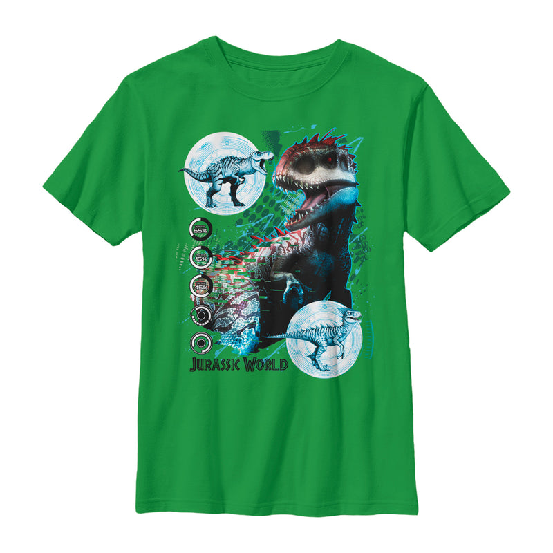 Boy's Jurassic World Indominus Rex Statistics T-Shirt