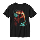 Boy's Jurassic World T. Rex Computer Screen T-Shirt