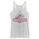 Women's Jurassic World Desert Pattern Logo Racerback Tank Top