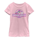 Girl's Jurassic World Desert Pattern Logo T-Shirt