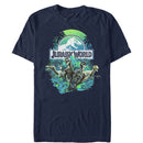 Men's Jurassic World Dinosaur Nature Scene T-Shirt
