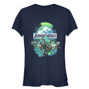 Junior's Jurassic World Dinosaur Nature Scene T-Shirt