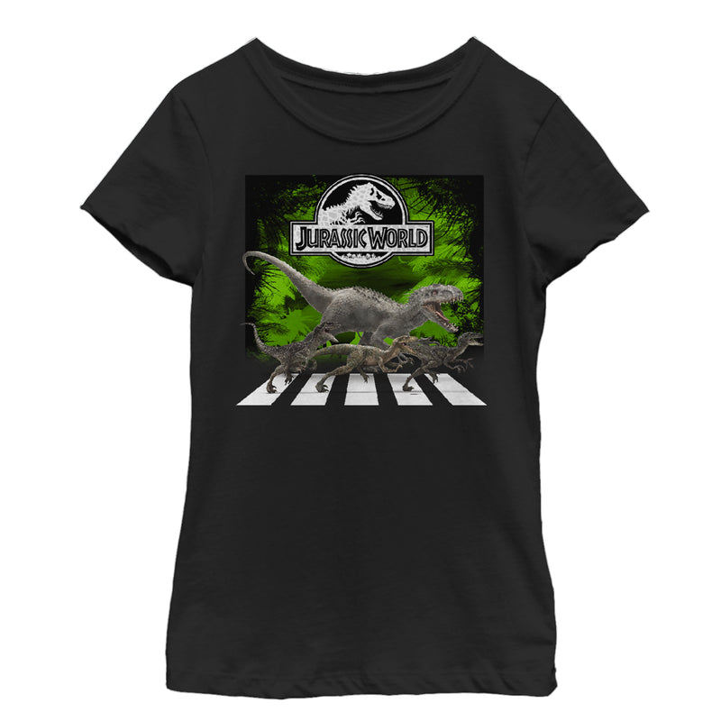 Girl's Jurassic World Dinosaur Crosswalk T-Shirt