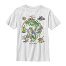 Boy's Jurassic World Isla Nublar Detail Map T-Shirt