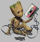Men's Marvel Guardians Of The Galaxy Vol. 2 Groot Tape Portrait T-Shirt
