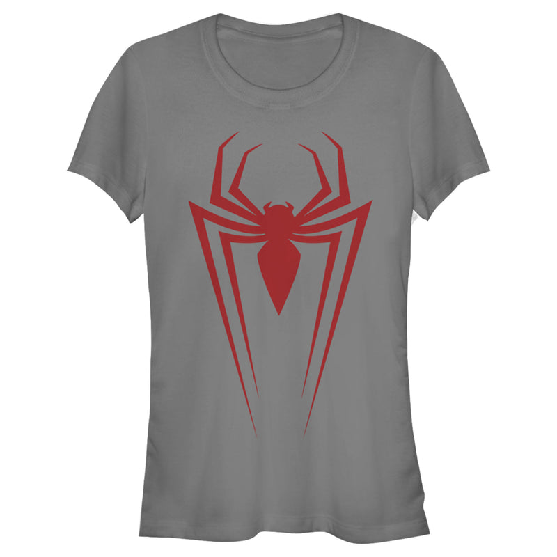 Junior's Marvel Spider-Man Icon Badge T-Shirt