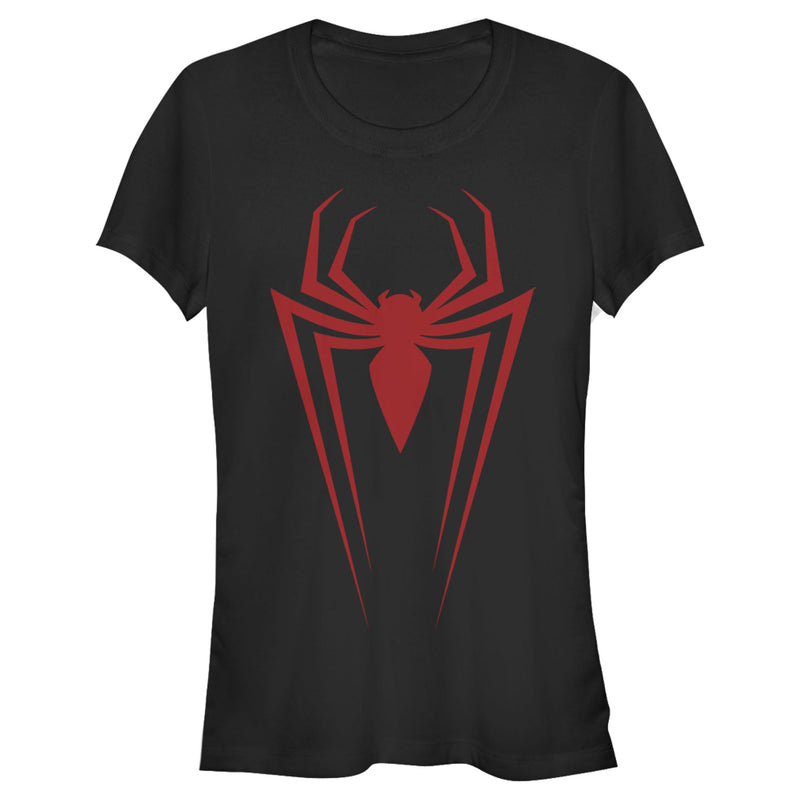 Junior's Marvel Spider-Man Icon Badge T-Shirt