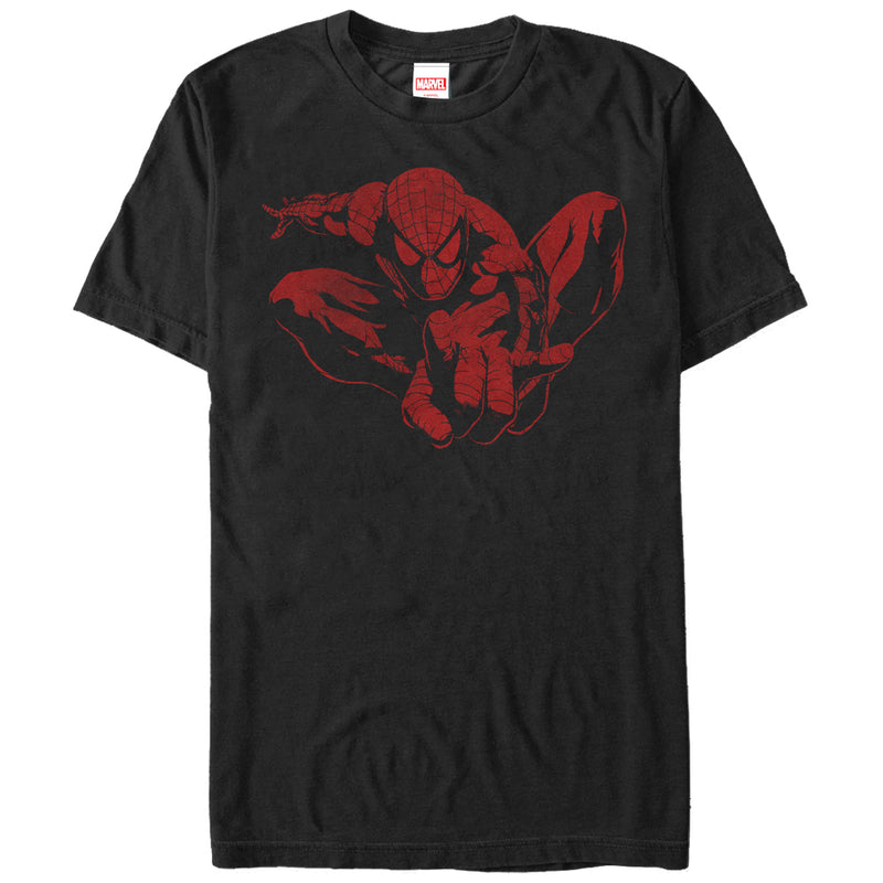 Men's Marvel Spider-Man Leap Distressed T-Shirt