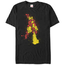 Men's Marvel Iron Man Paint Splatter Print T-Shirt