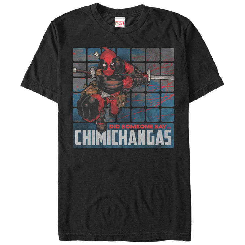 Men's Marvel Deadpool Someone Say Chimichangas T-Shirt