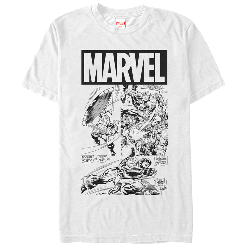Men's Marvel Captain America Comic Book T-Shirt