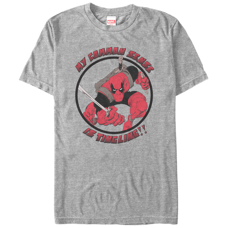 Men's Marvel Deadpool My Common Sense is Tingling T-Shirt