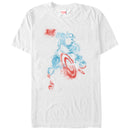 Men's Marvel Captain America Watercolor T-Shirt