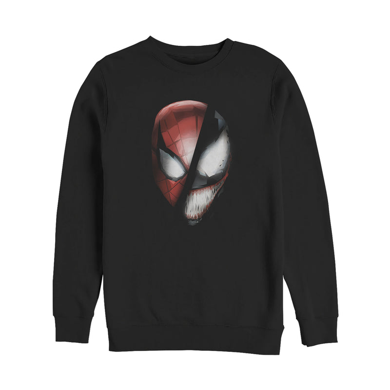 Men's Marvel Venom Becomes Spidey Mask Sweatshirt